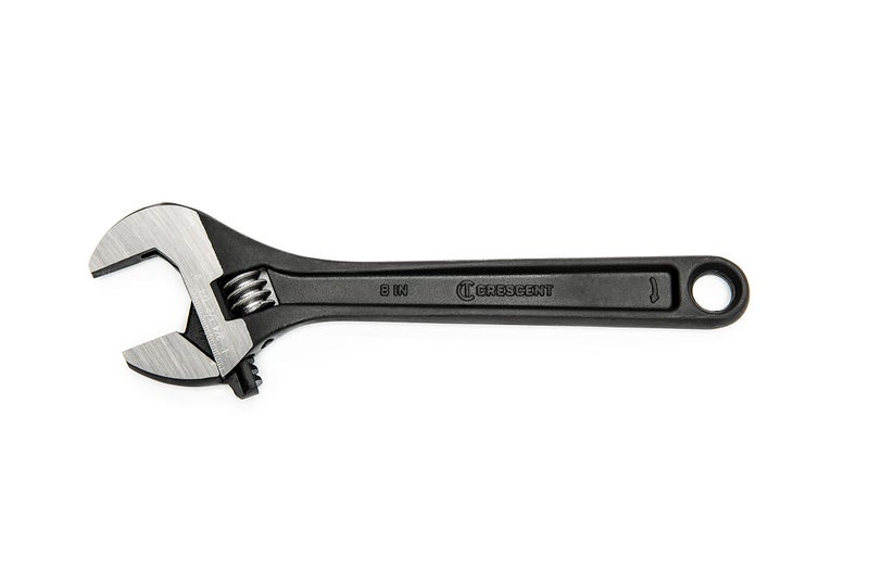 Crescent 8" Adjustable steel and Black Oxide Wrench - Carded - AT28VS - Image 1
